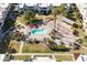 Community pool area with lounge chairs and shuffleboard at 4600 N 68Th St # 370, Scottsdale, AZ 85251