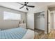 Bright bedroom with a closet and wood-look floors at 5525 E Thomas Rd # E12, Phoenix, AZ 85018