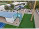 Aerial view showing expansive backyard and amenities at 5817 E Leith Ln, Scottsdale, AZ 85254