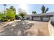 Spacious driveway with a brick paver design at 5817 E Leith Ln, Scottsdale, AZ 85254