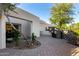 Landscaped walkway leading to the home's entrance at 5817 E Leith Ln, Scottsdale, AZ 85254