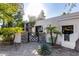 Landscaped front yard with walkway and modern gate; inviting entryway at 5817 E Leith Ln, Scottsdale, AZ 85254