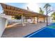 Covered area with basketball court and tennis wall at 5817 E Leith Ln, Scottsdale, AZ 85254