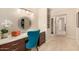 Elegant vanity with a large mirror and plenty of storage at 5817 E Leith Ln, Scottsdale, AZ 85254
