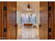 Relaxing bathroom with freestanding tub and glass block windows at 6520 E El Sendero Rd, Carefree, AZ 85377