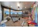 Motivational home gym with city views and various equipment at 6520 E El Sendero Rd, Carefree, AZ 85377