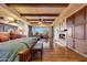 Spacious main bedroom with fireplace and mountain views at 6520 E El Sendero Rd, Carefree, AZ 85377