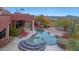 Stunning pool and spa overlooking scenic desert landscape at 6520 E El Sendero Rd, Carefree, AZ 85377