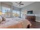 Main bedroom with mountain views and private balcony at 7034 E Soaring Eagle Way, Scottsdale, AZ 85266