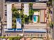 Complex aerial view, showing building layout and pool at 8241 N Central Ave # 11, Phoenix, AZ 85020