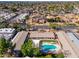 Aerial view showcasing the community, pool, and surrounding neighborhood at 8241 N Central Ave # 11, Phoenix, AZ 85020