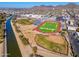 Aerial view of a neighborhood including a sports stadium at 8241 N Central Ave # 11, Phoenix, AZ 85020