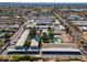 Aerial view of apartment complex with parking and a pool at 8241 N Central Ave # 11, Phoenix, AZ 85020