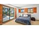 Bedroom with sliding door to balcony and mountain views at 11426 E Cottontail Rd, Cave Creek, AZ 85331