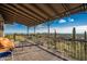 Deck with mountain views and comfortable seating at 11426 E Cottontail Rd, Cave Creek, AZ 85331