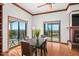 Dining area with mountain views and hardwood floors at 11426 E Cottontail Rd, Cave Creek, AZ 85331