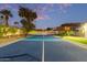 Outdoor pickleball court with fun mural in background at 12528 N 78Th St, Scottsdale, AZ 85260