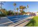 Private pickleball court with Arizona themed wall art at 12528 N 78Th St, Scottsdale, AZ 85260