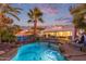 Inviting pool and spa with colorful landscaping at 12528 N 78Th St, Scottsdale, AZ 85260