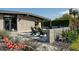 Inviting front patio with seating and landscaping at 1442 E Rancho Dr, Phoenix, AZ 85014