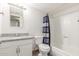 Full bathroom featuring a granite vanity top, a tub and a shower at 14846 N 29Th Ave, Phoenix, AZ 85053