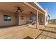 Large deck with ceiling fans, offering ample outdoor space at 29433 N 155Th Ave, Surprise, AZ 85387