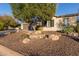 Landscaped front yard with drought-tolerant plants and large rocks at 32133 N 127Th Dr, Peoria, AZ 85383