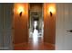 Bright hallway with tile flooring and warm wall tones at 37181 N 103Rd St, Scottsdale, AZ 85262