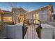 Front courtyard entry with wrought iron gate at 41704 N Emerald Lake Dr, Anthem, AZ 85086