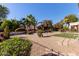 Landscaped backyard with desert landscaping and stepping stones at 5126 S Sugarberry Ct, Gilbert, AZ 85298
