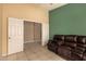 This flex room provides a blank canvas to use as another bedroom, home office, or exercise space at 5126 S Sugarberry Ct, Gilbert, AZ 85298