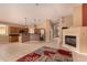 Open concept living and kitchen area provides modern and comfortable spaces to relax and entertain at 5126 S Sugarberry Ct, Gilbert, AZ 85298