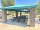 Outdoor covered picnic area with picnic tables and barbecue for fun cookouts at 758 S Lagoon Dr, Gilbert, AZ 85233