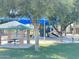 Community playground featuring play equipment, picnic tables, and shaded areas for outdoor recreation and enjoyment at 758 S Lagoon Dr, Gilbert, AZ 85233
