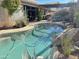 Large pool with ample patio space for entertaining at 758 S Lagoon Dr, Gilbert, AZ 85233