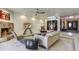 Open living area with fireplace, large TV, and comfortable seating at 8082 E Via Del Desierto --, Scottsdale, AZ 85258