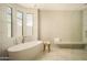 Relaxing bathroom with soaking tub and walk-in shower at 8250 E Via Del Sol Dr, Scottsdale, AZ 85255