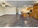 Open kitchen with wood cabinets and island at 1051 N 84Th Pl, Scottsdale, AZ 85257