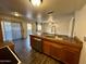 View of kitchen, living room and patio at 1051 N 84Th Pl, Scottsdale, AZ 85257