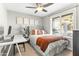 Bedroom with a desk, ceiling fan, and plenty of natural light at 10723 E Mescal St, Scottsdale, AZ 85259