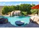 Refreshing pool with waterfall, creating a relaxing backyard retreat at 12294 N 88Th Pl, Scottsdale, AZ 85260