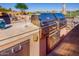 Built-in stainless steel grill with side burner at 12963 S 183Rd Ave, Goodyear, AZ 85338