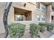 Exterior view showcasing the private outdoor balcony area with landscaping on the ground level at 20100 N 78Th Pl # 1062, Scottsdale, AZ 85255