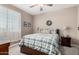 Serene bedroom featuring a full-size bed and nightstand at 20562 E Raven Dr, Queen Creek, AZ 85142