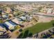Aerial view of home near park and walking path at 2238 E Saddlebrook Rd, Gilbert, AZ 85298