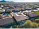 Aerial view of home with pool, mountain backdrop at 2238 E Saddlebrook Rd, Gilbert, AZ 85298