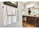 Bathroom with double vanity and walk-in shower at 2238 E Saddlebrook Rd, Gilbert, AZ 85298