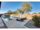 Stunning pool and spa with spacious patio and lounge chairs at 2238 E Saddlebrook Rd, Gilbert, AZ 85298
