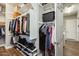 Spacious walk-in closet with ample shelving and hanging space at 2238 E Saddlebrook Rd, Gilbert, AZ 85298