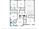 Two-story home floor plan with 5 bedrooms and 4 baths at 27165 N 71St Ln, Peoria, AZ 85383
